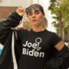 White Stick Figure Fuck Joe Biden T Shirt Ayotee