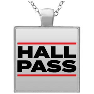 Women's Hall Pass Necklace for swingers and couples with an open relationship