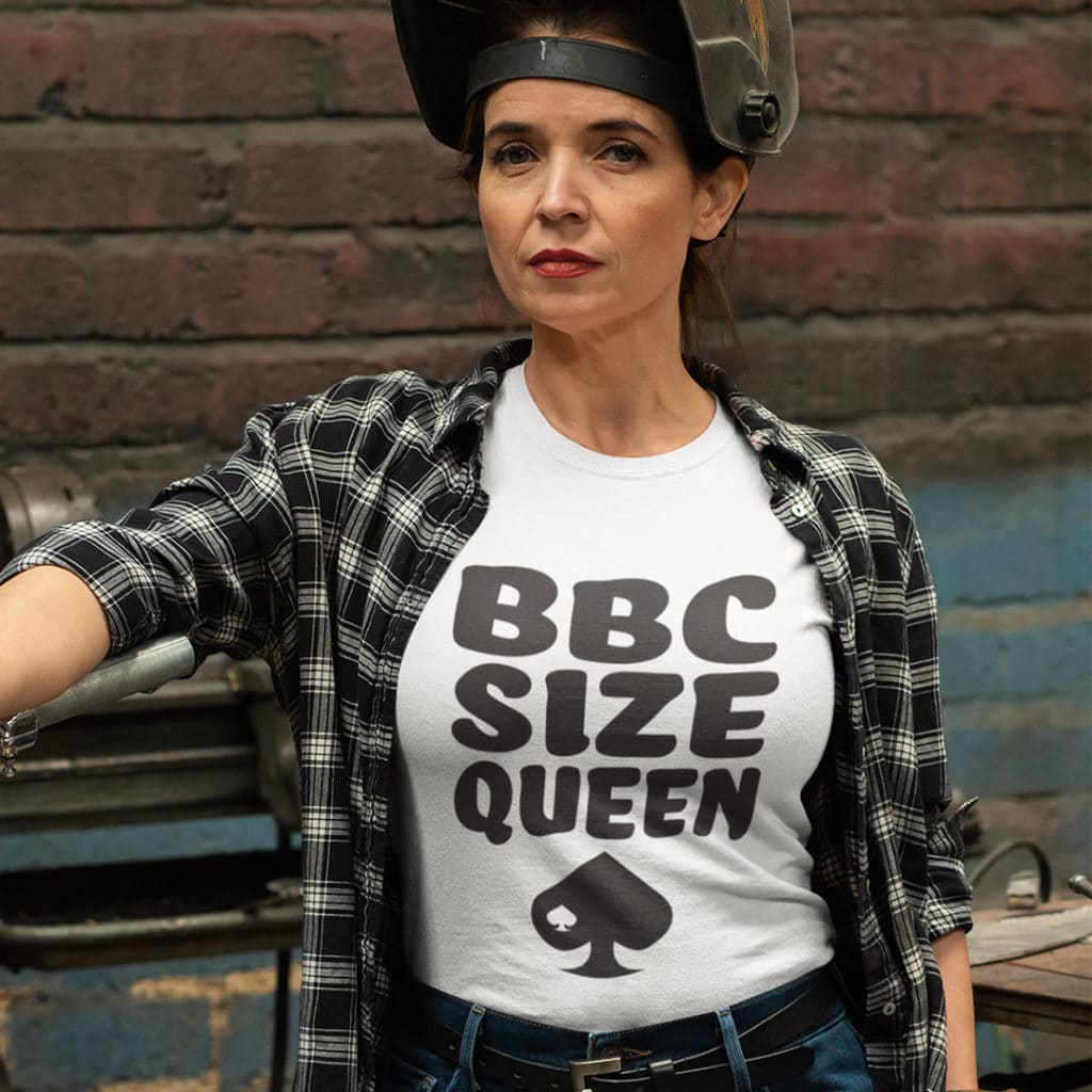 Ace of Spades BBC size queen hot wife womens t-shirt