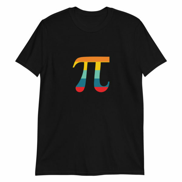 Black Pi day symbol Pi Day T-shirt