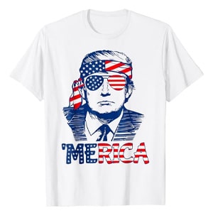 Trump 'Merica American Flag Shirt