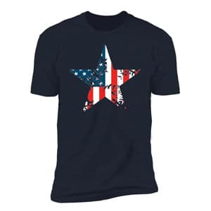 star american flag 4th of july tee